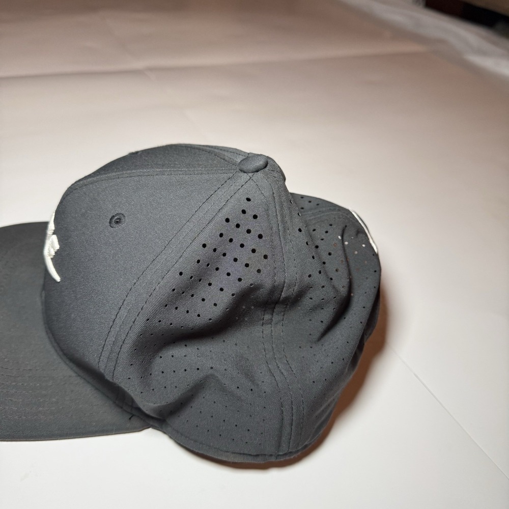 Nike Golf Aerobill Dri Fit Hat Gray Adjustable Cap Swoosh Logo - Picture 4 of 6